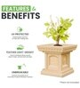 Beige German Polymer Tulsi Planter 12 Inch