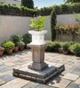 White German Polymer Tulsi Planter 12 Inch