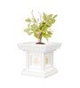 White German Polymer Tulsi Planter 12 Inch