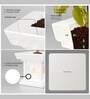 White German Polymer Tulsi Planter 12 Inch