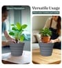 Grey 14 Inch German Polymer Round Plant Container