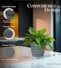 Grey 14 Inch German Polymer Round Plant Container