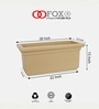 Beige German Polymer Rectangular Planter Bt 26 Inch