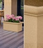 Beige German Polymer Rectangular Planter Bt 26 Inch