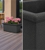 Grey German Polymer Rectangular Planter Bt 26 Inch