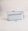 Marble White German Polymer Rectangular Planter Bt 26 Inch