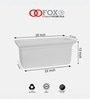 White German Polymer Rectangular Planter Bt 26 Inch