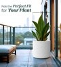 Marble White German Polymer Round Planter Cilin 20 Inch