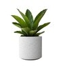 Marble White German Polymer Round Planter Cilin 20 Inch