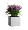 Marble White German Polymer Square Planter Cubo 20 Inch