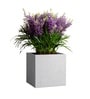Marble White German Polymer Square Planter Cubo 24 Inch