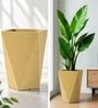 Beige German Polymer Diamond Shape Planter Dmd 18 Inch