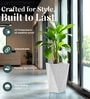 Marble White German Polymer Diamond Shape Planter Dmd 18 Inch