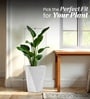 Marble White German Polymer Diamond Shape Planter Dmd 18 Inch