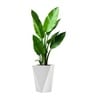 White German Polymer Diamond Shape Planter Dmd 18 Inch