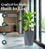 Grey German Polymer Diamond Shape Planter Dmd 24 Inch