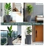 Grey German Polymer Diamond Shape Planter Dmd 24 Inch