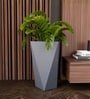 Grey German Polymer Diamond Shape Planter Dmd 24 Inch
