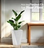 Marble White German Polymer Diamond Shape Planter Dmd 24 Inch