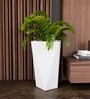 White German Polymer Diamond Shape Planter Dmd 24 Inch