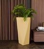 Beige German Polymer Diamond Shape Planter Dmd 30 Inch