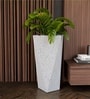 Marble White German Polymer Diamond Shape Planter Dmd 30 Inch