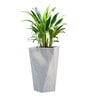 Marble White German Polymer Diamond Shape Planter Dmd 30 Inch