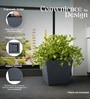 Grey German Polymer Square Planter Gk 14 Inch