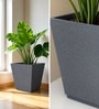 Grey German Polymer Square Planter Gk 16 Inch