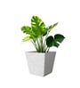 Marble White German Polymer Square Planter Gk 16 Inch
