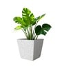 Marble White German Polymer Square Planter Gk 18 Inch