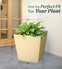 Beige German Polymer Square Planter Gk 24 Inch
