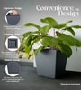 Grey German Polymer Square Planter Gk 24 Inch