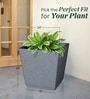 Grey German Polymer Square Planter Gk 24 Inch