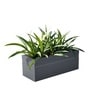 Grey German Polymer Rectangular Planter Gt 10 Inch