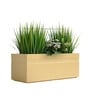 Beige German Polymer Rectangular Planter Gt 24 Inch