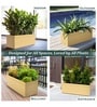 Beige German Polymer Rectangular Planter Gt 24 Inch