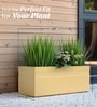 Beige German Polymer Rectangular Planter Gt 24 Inch