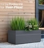 Grey German Polymer Rectangular Planter Gt 24 Inch