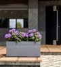 Grey German Polymer Rectangular Planter Gt 24 Inch