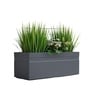 Grey German Polymer Rectangular Planter Gt 24 Inch