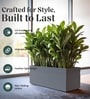 Grey German Polymer Rectangular Planter Gt 24 Inch