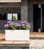 Marble White German Polymer Rectangular Planter Gt 24 Inch