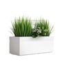 White German Polymer Rectangular Planter Gt 24 Inch