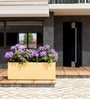 Beige German Polymer Rectangular Planter Gt 36 Inch
