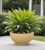 Beige German Polymer Round Planter Ktr 18 Inch
