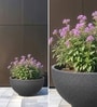 Grey German Polymer Round Planter Ktr 18 Inch