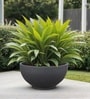 Grey German Polymer Round Planter Ktr 18 Inch