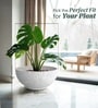 Marble White German Polymer Round Planter Ktr 18 Inch