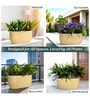 Beige German Polymer Rectangular Planter Pctr 24 Inch